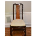 $700 - Chinoiserie Dining Table w/ 2 Leaves & 8 Chairs (approx. 68" L x 44" W x 30" H without leaves