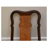 $700 - Chinoiserie Dining Table w/ 2 Leaves & 8 Chairs (approx. 68" L x 44" W x 30" H without leaves