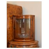 $4,000 - Rare Antique Curved Beidermeier Burlwood Veneer Gentleman