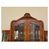 $4,000 - Rare Antique Curved Beidermeier Burlwood Veneer Gentleman