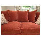 $1,500 - Mig and Tig Curved Sofa w/ Reversible Cushions & Pillows (approx. 93" L)