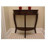 $120 - Contemporary Demilune Entry Table w/ Drawer
