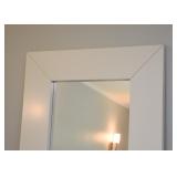 $85 - Large White Framed Floor Mirror (approx. 75" x 37")