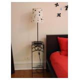 Pair of Ink Spot Lamps, Metal Plant Stand / Side Table