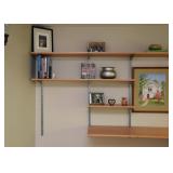 $400 for all shown - The Container Store Elfa Shelving / Modular Wall Shelves 