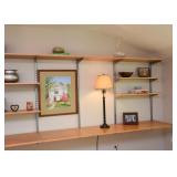 $400 for all shown - The Container Store Elfa Shelving / Modular Wall Shelves 