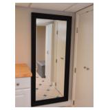 $65 - Black Framed Wall Mirror (approx. 65" x 29")