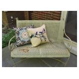 $200 - Quality Vintage Green Painted Garden Bench 