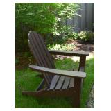 $400 for pair - Pair of Brown Trex Adirondack Garden Chairs (all-weather chairs)