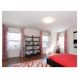 Red and white curtains are for sale (Curtain hardware is NOT for sale)