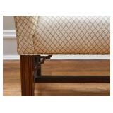 Vintage Upholstered Camelback Settee 