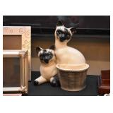 Vintage Siamese Cat TV Lamp