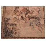 Vintage Angels / Cherubs Wall Tapestry (with brass rods)