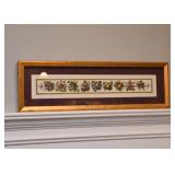 Gold Framed Botanical Art Print (Fruit)