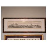 Framed Skyline Print of the Twin Cities
