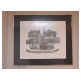 Framed Marquette University Campus Print