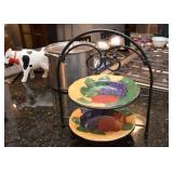 Plate Rack & Ceramic Bowls