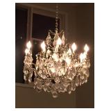 Crystal Chandelier (shown hanging)