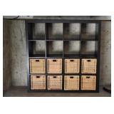 Cubby Storage Unit with Baskets