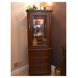 BUY IT NOW! $400 - Traditional Display Cabinet with Glass Shelves & Drawers (24" L x 16" W x 64" H)