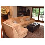 BUY IT NOW! $2,500 - Sofa Sectional - 4 Pieces + extra fabric (approx. 36" Deep x 32" H at the back)