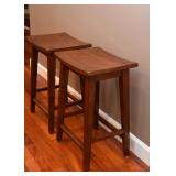 BUY IT NOW! $150 - Pair of Wooden Counter Stools
