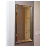 Wall Mirror with Beveled Mirror Frame