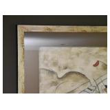 Framed Contemporary Abstract Artwork, Signed by Artist