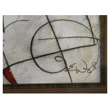 Framed Contemporary Abstract Artwork, Signed by Artist