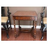 BUY IT NOW! $150 - End Table with Drawer & Turned Legs