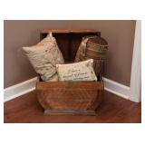 Throw Pillows, Decorative Storage Box