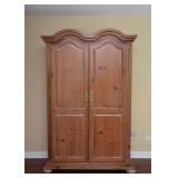 BUY IT NOW! $100 - Pickled Wood Armoire