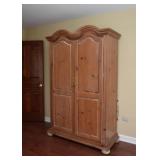 BUY IT NOW! $100 - Pickled Wood Armoire