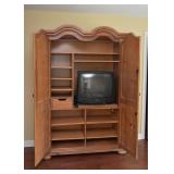 BUY IT NOW! $100 - Pickled Wood Armoire