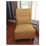 BUY IT NOW! $250 - Contemporary Slipper Chair (Yellow/Gold Upholstery)