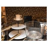 3-Tier Dessert Stand / Pedestal, Trifle Bowl
