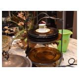 Plate Rack, Glass Dinnerware, Demitasse Cup & Saucer