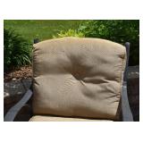 BUY IT NOW! $400 - Set of 4 Iron Patio Chairs with Cushions