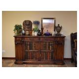 BUY IT NOW! $300 - Credenza / Sideboard with Faux Book Front (approx. 66" L x 18.5" W x 38.75" H)