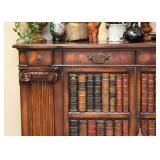 BUY IT NOW! $300 - Credenza / Sideboard with Faux Book Front (approx. 66" L x 18.5" W x 38.75" H)