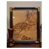 Framed Artwork (Wolves)