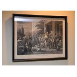 Framed Antique Print (The County Election)