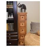 BUY IT NOW! $65 - Mexican Wood Chest / Storage Tower (approx. 13" H x 12" W x 47.25" H)