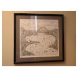 Framed Sydney Australia Print, Signed & Numbered