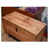 Rustic / Primitive Wood Box with Stand
