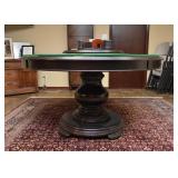 Round Pedestal Dining Table with Lazy Susan