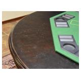 Round Pedestal Dining Table with Lazy Susan