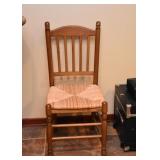 Side Chair with Rattan Seat