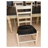 Kitchen Table with Leaf & 6 Ladderback Chairs