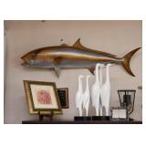 Taxidermy Fish, Egret Sculptures, Home Decor